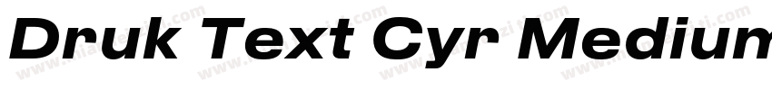 Druk Text Cyr Medium字体转换